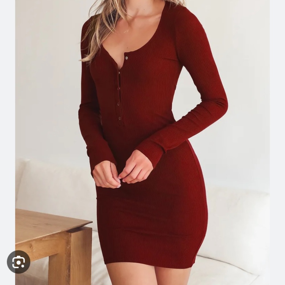 Lulu’s henley mini dress Sz M